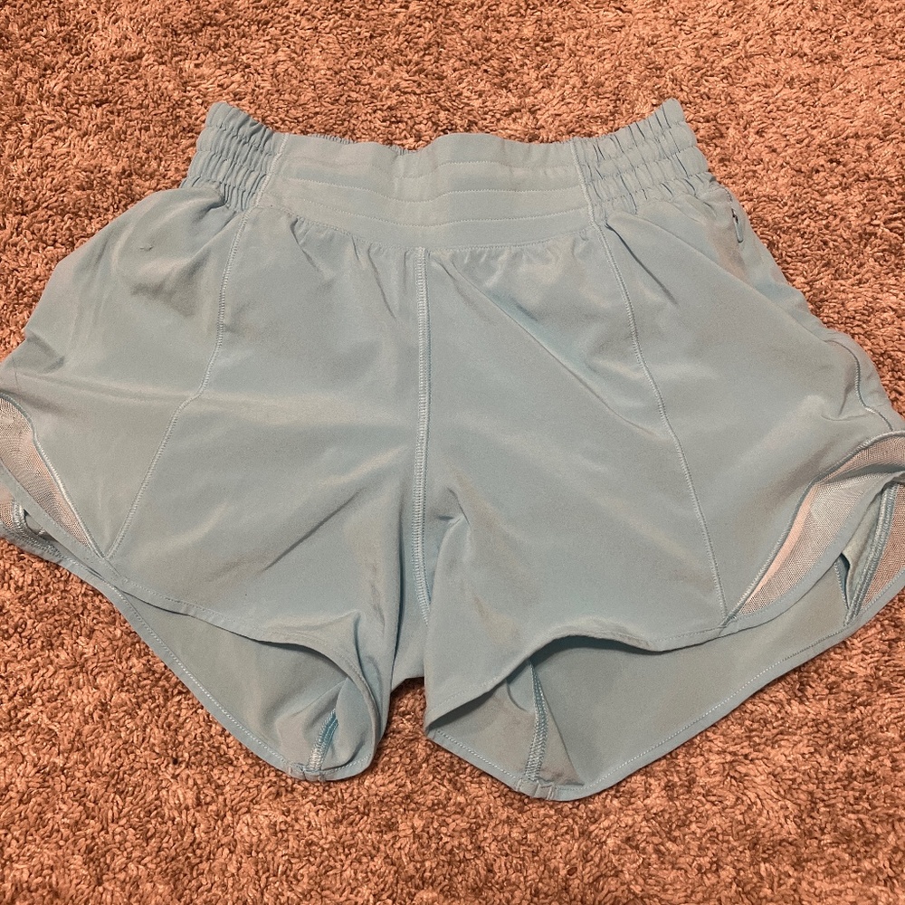 lululemon teal shorts